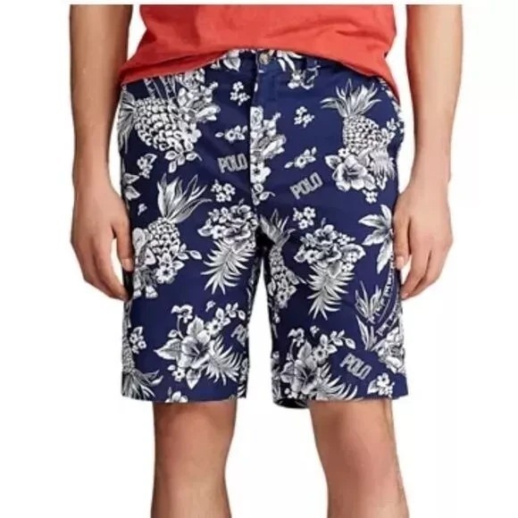 Polo Ralph Lauren‎ Relaxed Fit Chino Shorts Bear Navy Size 40 NEW